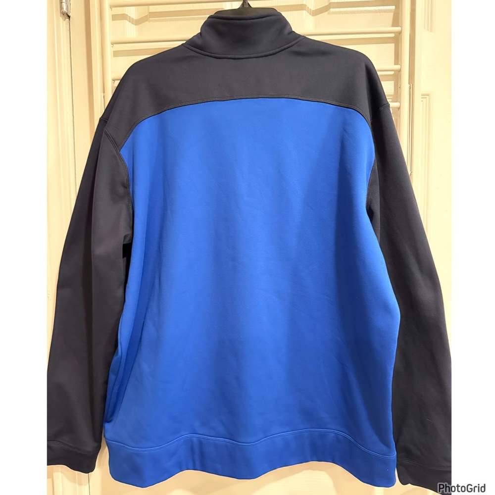 Champion Tech Fleece 1/4 Zip Blue Pullover Athleisure Activewear Performance - Picture 4 of 5